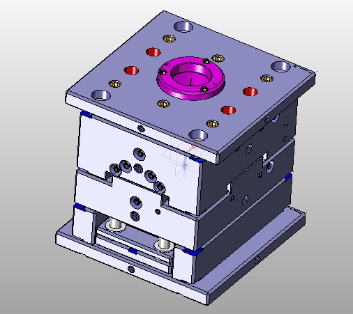 3D injection mould design assembly